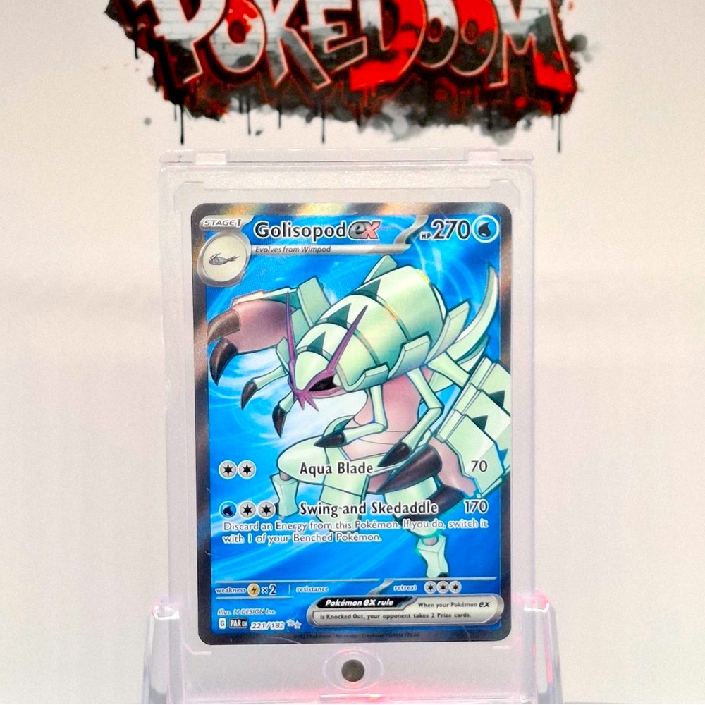 Pokemon Golisopod ex 221/182 S&V Paradox Rift Secret Rare Full Art NM